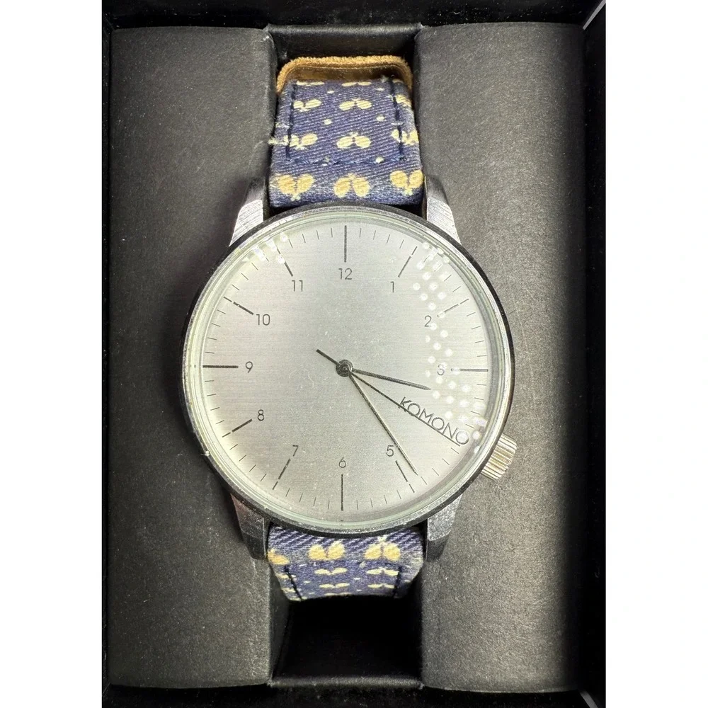 KOMONO Winston Print Ping Pong‎ Polkadot Watch W/Box